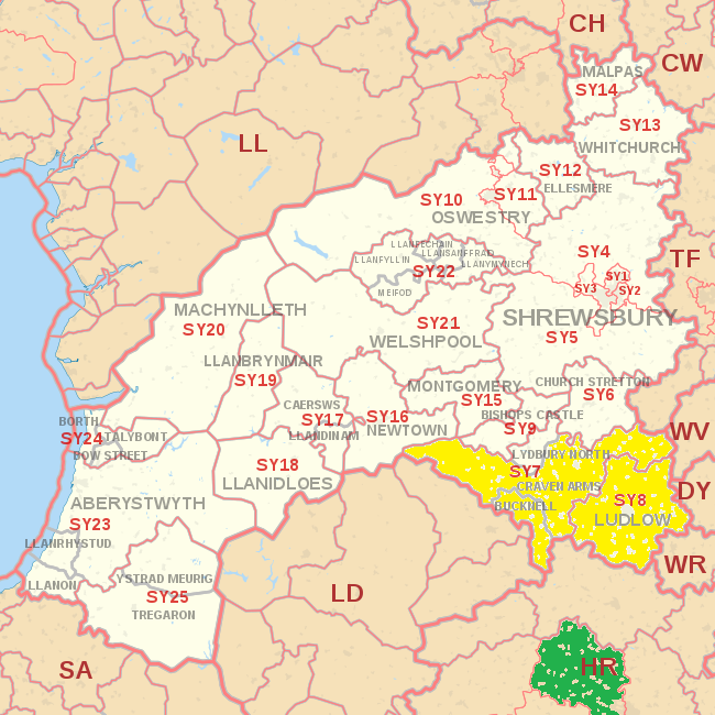 Shropshire Map